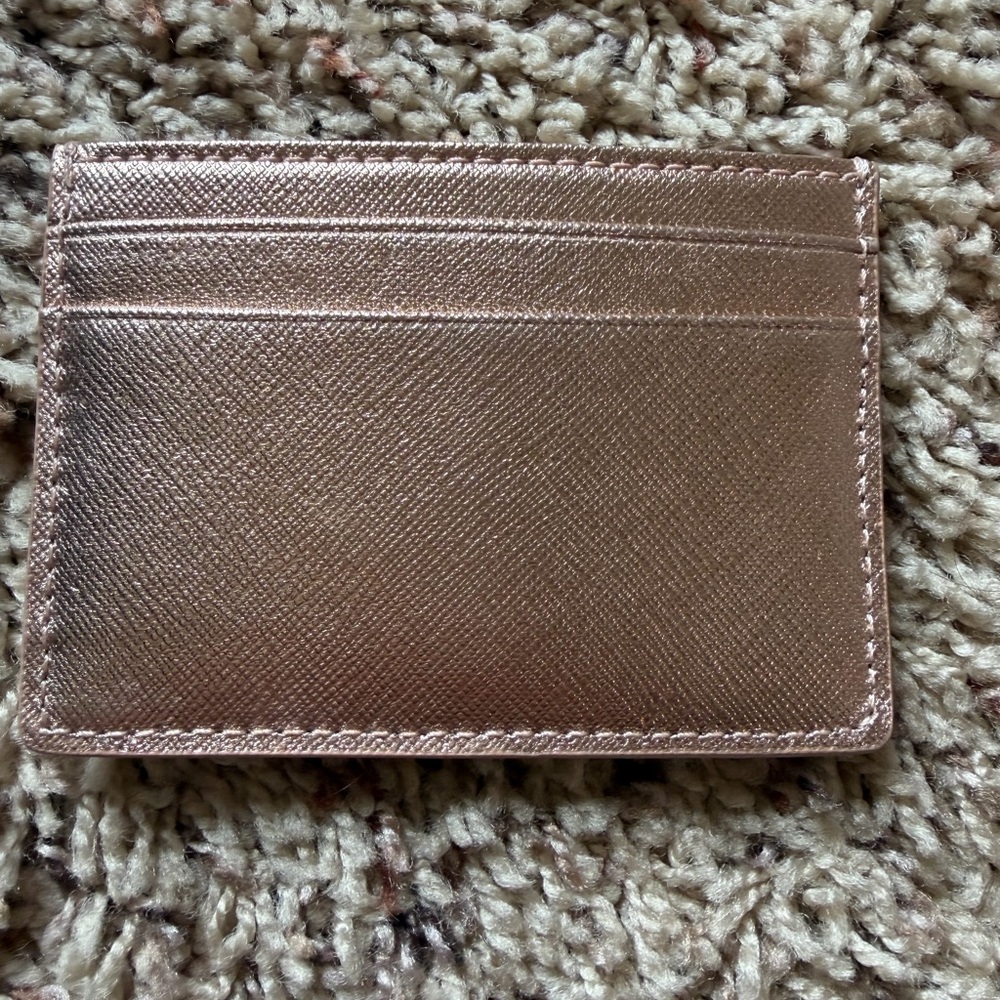 Tory Burch Rose Gold Card Holder - Picture 3 of 3